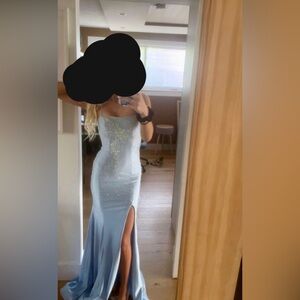 Blue prom dress